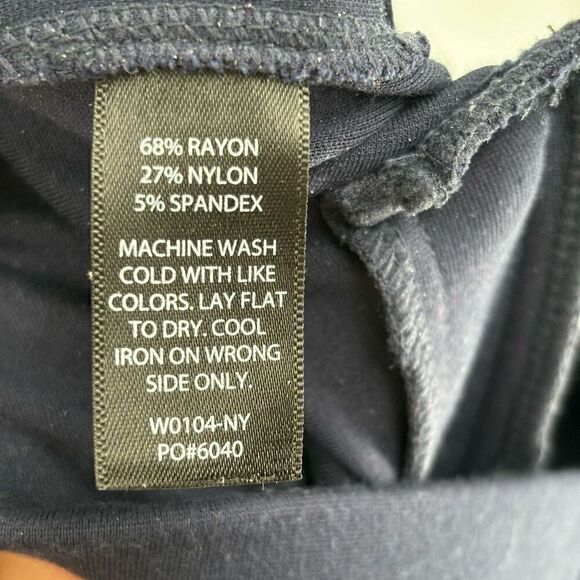 Betabrand Classic Bootcut Dress Yoga Pants Navy Blue Size Medium Long - Picture 7 of 7